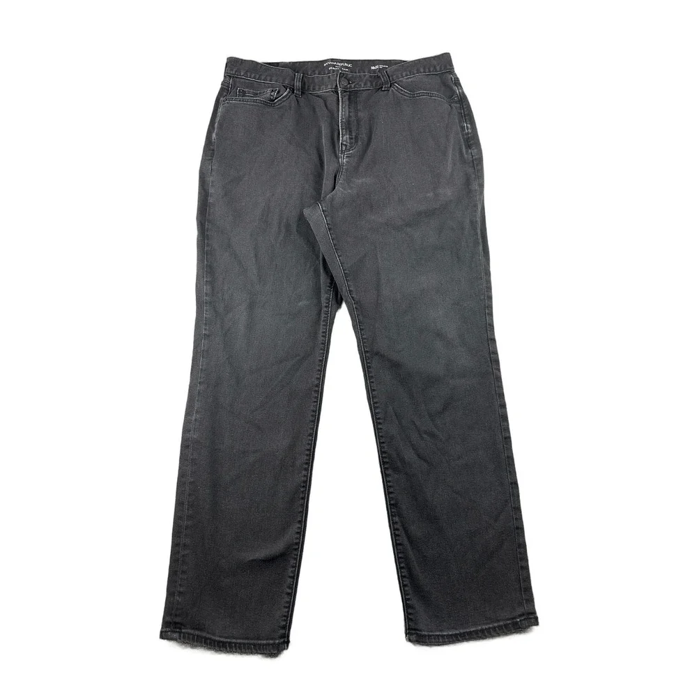 Banana Republic Jeans Men 38x32 Black‎ Travel Jean Athletic Fit Normcore Utility